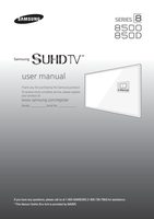 Samsung UN48JS8500FXZA UN48JS850DFXZA UN55JS8500FXZA TV Operating Manual