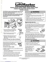 Download LiftMaster 970LM 3-Button Mini keychain 390 MHz Garage Door Opener Remote Control documentation
