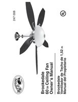 Hampton Bay AC418BNBrookedale60inBrushedNickelCeilingFanOM Ceiling Fan Operating Manual