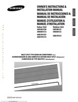 Samsung AM27B1C13 Air Conditioner Unit Operating Manual