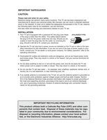 JVC AV27D503 AV32D203 AV32D303 TV Operating Manual