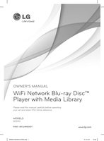 LG BD590 Blu-Ray DVD Player Operating Manual