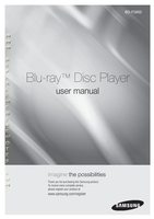 Samsung BDF5900 Blu-Ray DVD Player Operating Manual