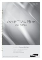 Samsung BD-H6600/ZA Blu-Ray DVD Player Operating Manual