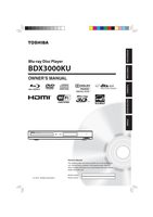 TOSHIBA BDX3000KUOM Blu-Ray DVD Player Operating Manuals TOSHIBA BDX3000KUOM Blu-Ray DVD Player Operating Manuals
