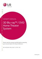 LG BH5140 Home Theater System Operating Manual
