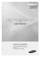 Samsung T19A350 T20A350 T22A350 TV Operating Manual