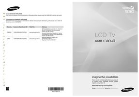 Samsung LN32B530 LN37B530 LN40B530 Satellite Receiver Operating Manual