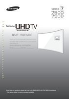 Samsung UN48JU7500FXZA UN55JU7500FXZA UN65JU7500JXZA TV Operating Manual