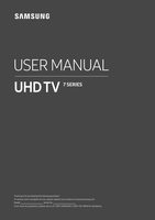 Samsung UN65RU7200FXZA TV Operating Manual