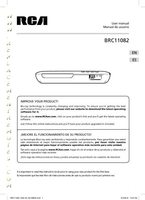 RCA BRC11082 Blu-Ray DVD Player Operating Manual