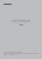 Samsung UN40MU6290OM TV Operating Manual