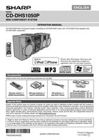 Sharp CDDHS1050P Audio System Operating Manual