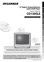 Philips CD130SL8 CMWC13D6 NF102UD TV/DVD Combo Operating Manuals
