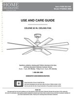 Download Home Decorators Collection Celene 62 In. LED Indoor/Outdoor Matte Black Ceiling Fan documentation