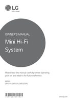 LG CM3370 Audio System Operating Manual