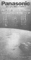 Panasonic CT13R31 CT13R41 CT13R5 TV Operating Manuals