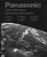 Panasonic CT27G34 CT32G34 CT36G34 TV Operating Manual