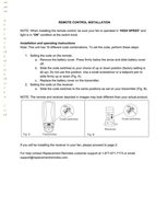 Download Anderic RR7078TR Reverse Ceiling Fan Remote Control documentation