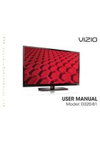 Vizio D320B1 TV Operating Manual