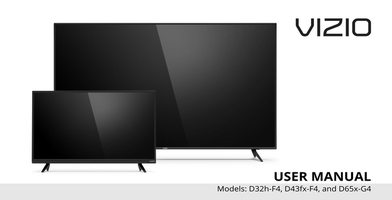 Vizio D43fxF4 TV Operating Manual