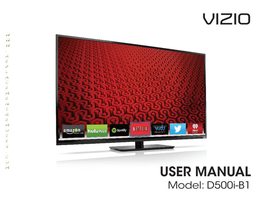 Vizio D500IB1 TV Operating Manual