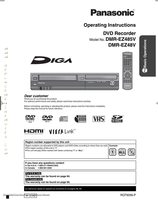 Panasonic DMREZ485V DMREZ48V DVD Recorder (DVDR) Operating Manual