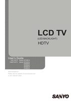 Sanyo DP39D14 DP42D24 DP50E44 TV Operating Manual