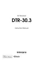 Integra DTR30.3OM Audio/Video Receiver Operating Manual