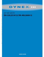 Dynex DX32L221A12/40L260A12 Operating Manuals