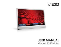 Vizio E241iA1 TV Operating Manual