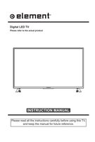 Element E2SW5018 TV Operating Manual