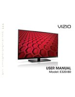 Vizio E320B0 TV Operating Manual