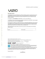 Vizio E321VL E371VL TV Operating Manual