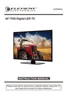 Element ELEFW401A TV Operating Manual