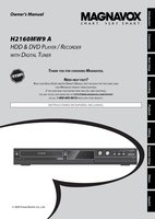 Magnavox H2160MW9OM DVD Player Operating Manual