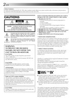 JVC HRDVS1U VCR Operating Manual