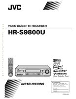 JVC HRS9800U TV/VCR Combo Operating Manual