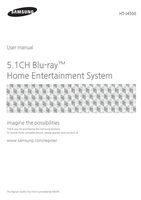 Samsung HTJ4500 Blu-Ray & Home Theater System Operating Manual