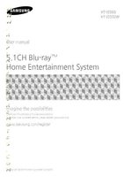 Samsung HTJ5500 HTJ5550W Blu-Ray & Home Theater System Operating Manual