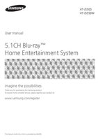 Samsung HTJ5500 HTJ5550W Blu-Ray & Home Theater System Operating Manual