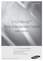 Samsung HTH5500W Blu-Ray & Home Theater System Operating Manual