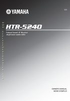 Yamaha HTR5240 Audio/Video Receiver Operating Manual