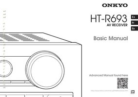 Onkyo HT-R693 Audio/Video Receiver Operating Manual