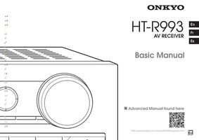 Onkyo HT-R993 HT-S9700THX Audio/Video Receiver Operating Manual