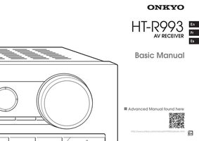 Onkyo HT-R993 HT-S9700THX Audio/Video Receiver Operating Manual