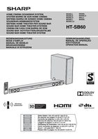 Sharp HTSB60 Sound Bar System Operating Manual