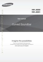 Samsung HW-J6001 HWJ551/ZA HWJ6000 Sound Bar System Operating Manual