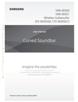 Samsung HWJ6500 Sound Bar System Operating Manual