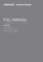 SAMSUNG HWQ70ROM Sound Bar System Operating Manuals SAMSUNG HWQ70ROM Sound Bar System Operating Manuals